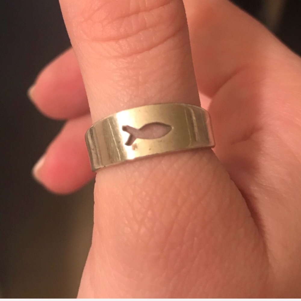 Sterling Silver Cutout Ring